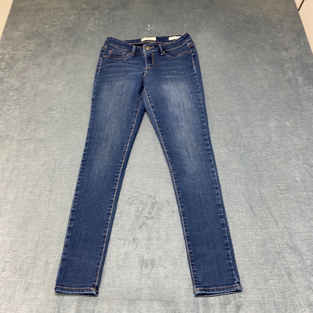 Jessica Simpson Kiss Me Skinny Jeans Womens 4/27 Blue Denim Low Rise All Seasons